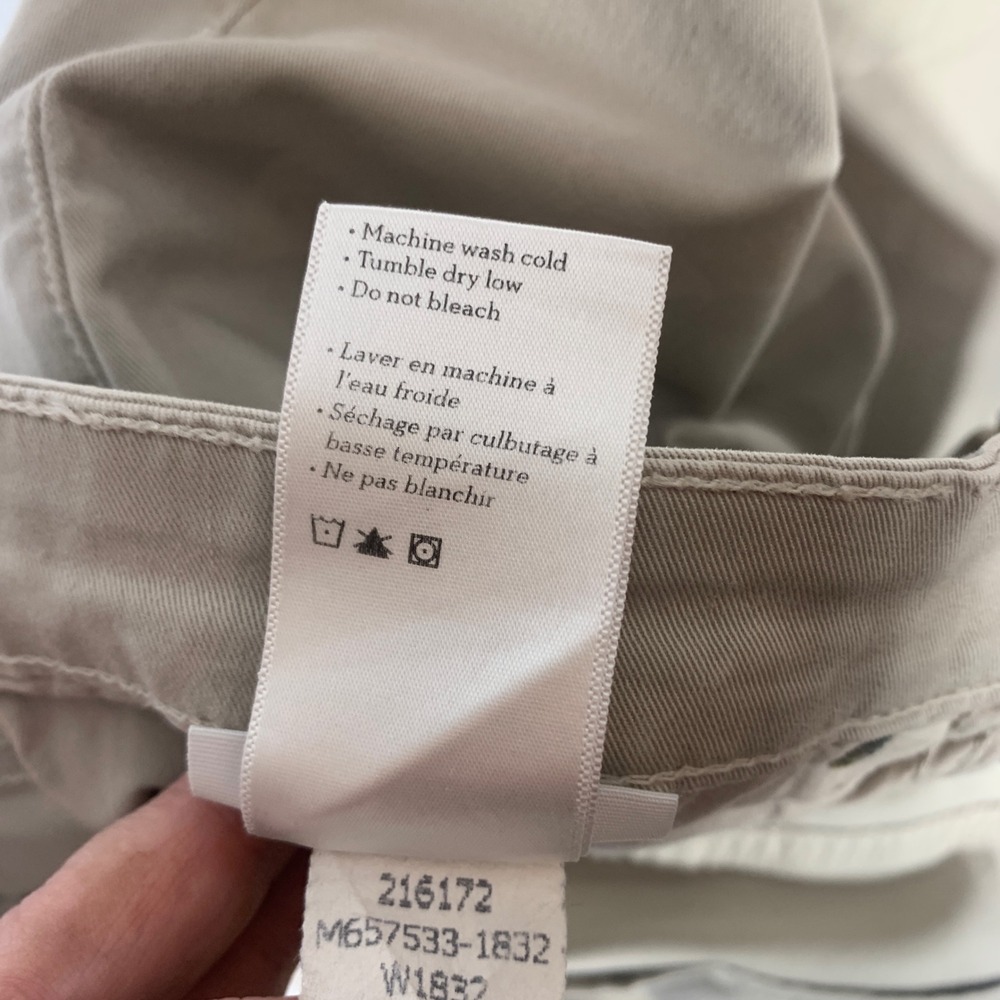 PAIGE Normandie Jeans Men's Khaki  Size 33x30 Straight Stretch Made USA - Picture 10 of 12